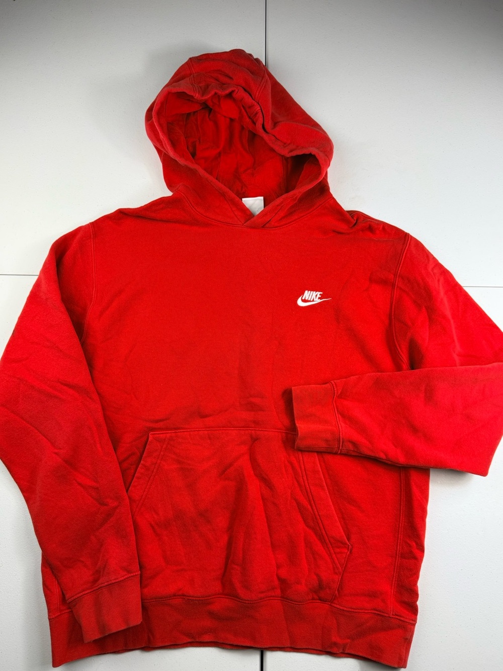 Nike Red Men's Pullover Hoodie Sweatshirt